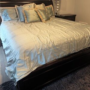 Arhaus Raw Silk King Bedding Set – FULL Designer Collection (Rare)